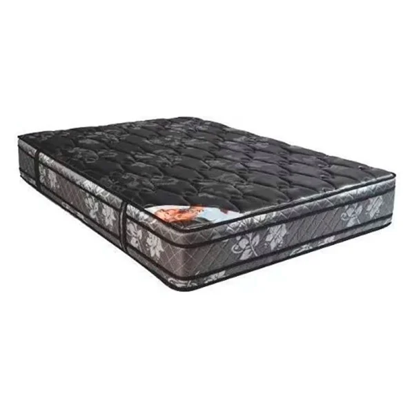 🛏️ Colchón Deseo Diamante Negro – Espuma Alta Densidad con Doble Euro Pillow