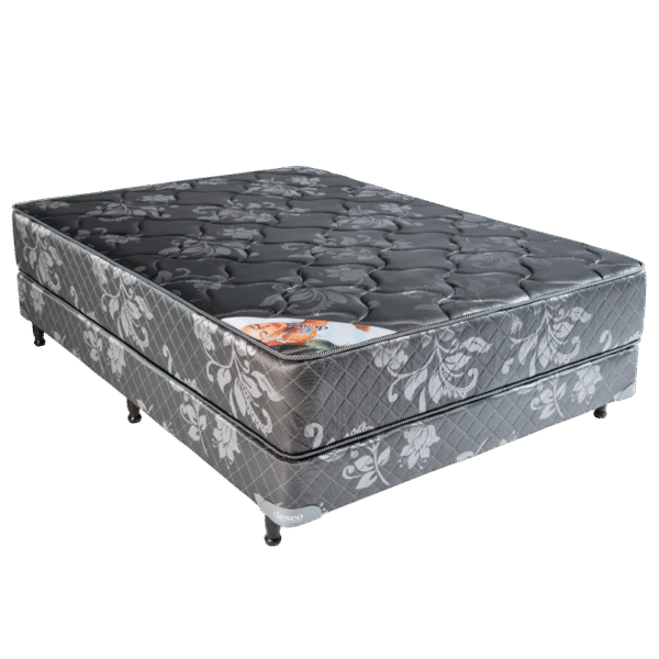 🛏️ Conjunto de Colchón y Sommier Deseo Ambar New – Resortes Bicónicos con Doble Marco de Acero