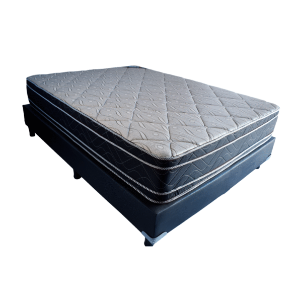 🛏️ Conjunto de Colchón y Sommier Deseo Dakar – Espuma de Alta Densidad con Doble Euro Pillow