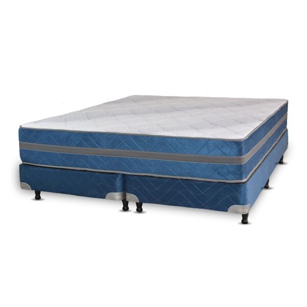 🛏️ Conjunto de Colchón y Sommier Deseo Gretta – Espuma de Alta Densidad con Doble Euro Pillow