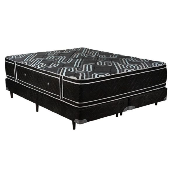 Conjunto insignia 🛏️ Conjunto de Colchón y Sommier Deseo Insignia – Resortes Bicónicos Premium con Doble Euro Pillow