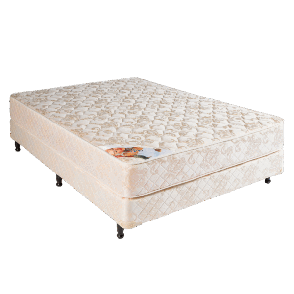 🛏️ Conjunto de Colchón y Sommier Sueño Dorado – Espuma de Alta Densidad