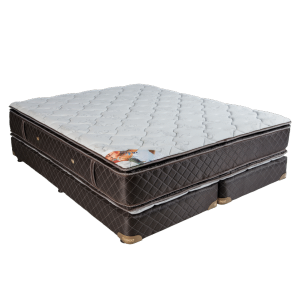 🛏️ Conjunto de Colchón y Sommier Deseo Topaz New – Espuma de Alta Densidad con Doble Pillow Top