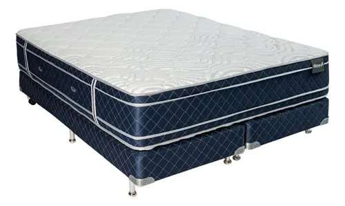 🛏️ Conjunto de Colchón y Sommier Deseo Zurich – Espuma de Alta Densidad con Doble Euro Pillow