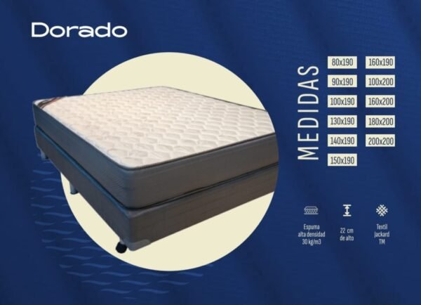 🛏️ Colchón de Espuma Flexigom Dorado