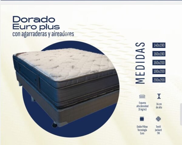🛏️ Colchón de Espuma Flexigom Dorado Euro
