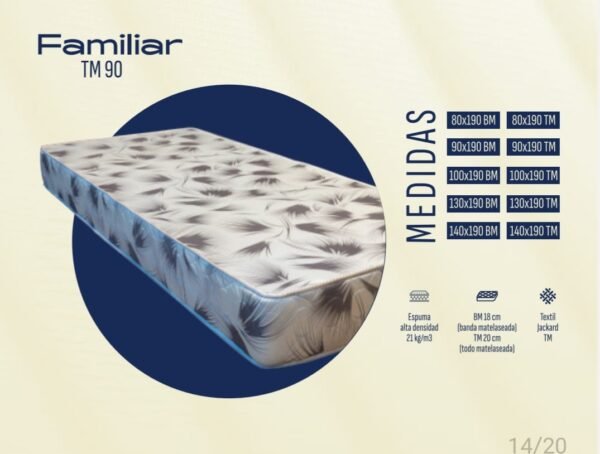 🛏️ Colchón de Espuma Flexigom Familiar