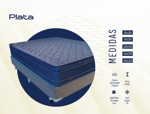 🛏️ Colchón de Espuma Flexigom Plata